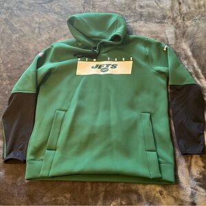New York Jets Player Team Issue Nike Hoodie Jacket Hooded Sideline Pullover XL